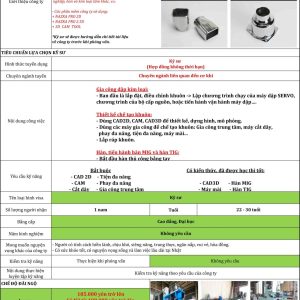 Order 80 – Thiết Kế Khuôn Và Dập Kim Loại